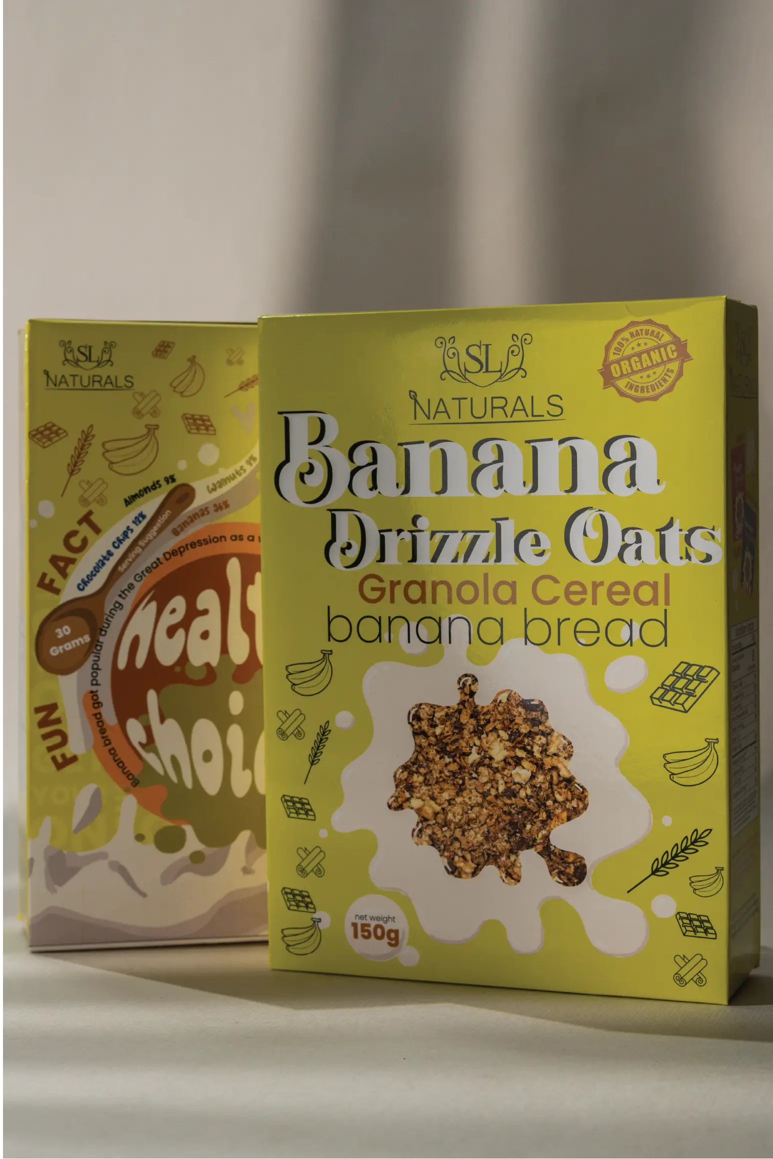 Banana Drizzle Oats (Granola Cereal) 150g